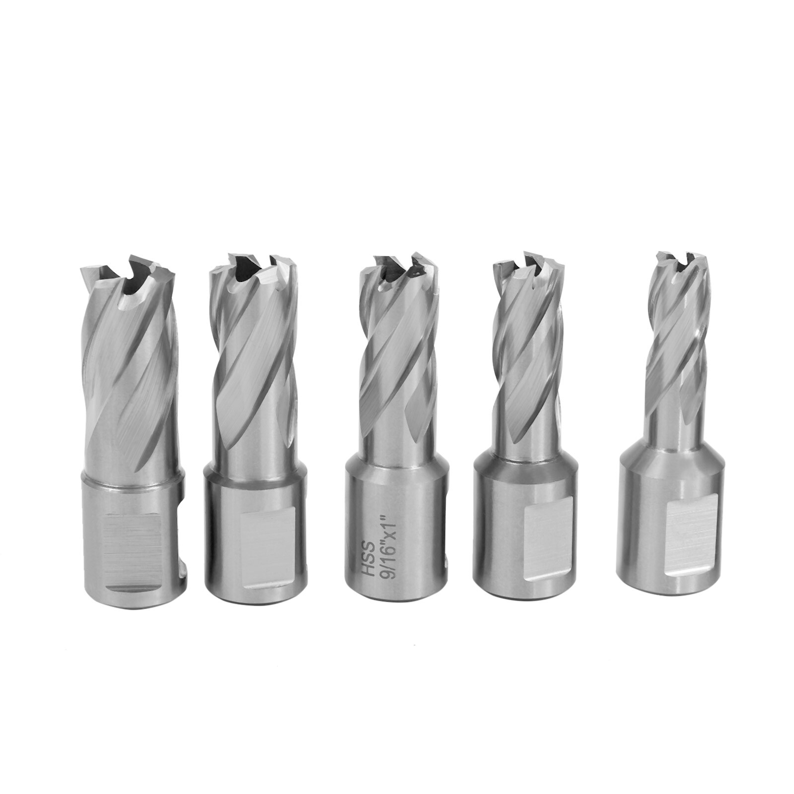 13Pcs/Set Annular Cutter 7/16 to 1-1/16» Cutting Diameter Straight Shank cutter