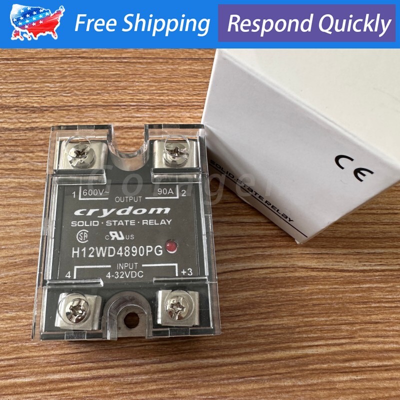New in Box Solid State Relay For Crydom H12WD4890PG 4-32VDC 600VAC 90A US Stock