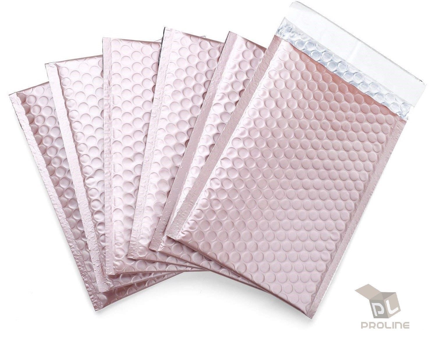 #000 Matte Metallic Colorful Poly High Bubble Mailers Envelopes 4×8 (Inner 4×7)