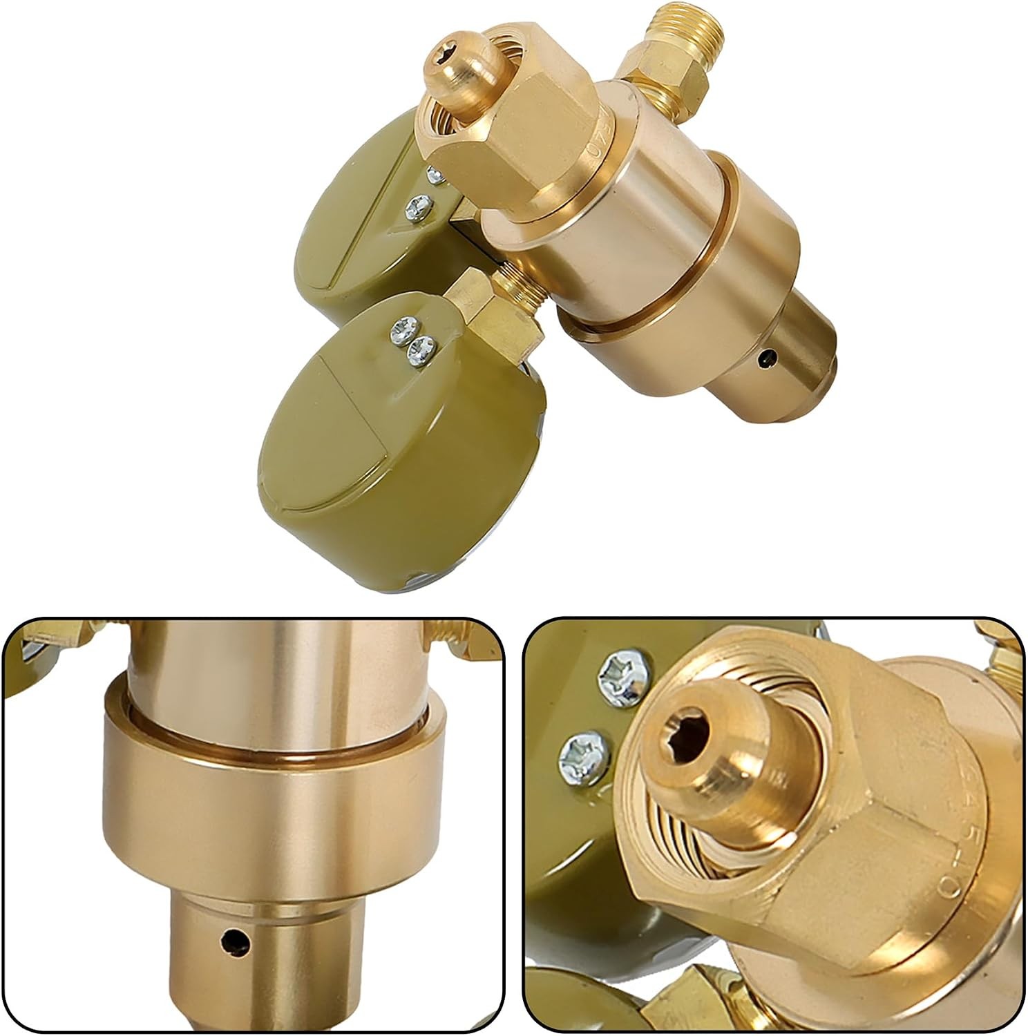 Oxygen Acetylene Gas Regulator Welding Cutting Torch Dual Gauge CGA540 & CGA200