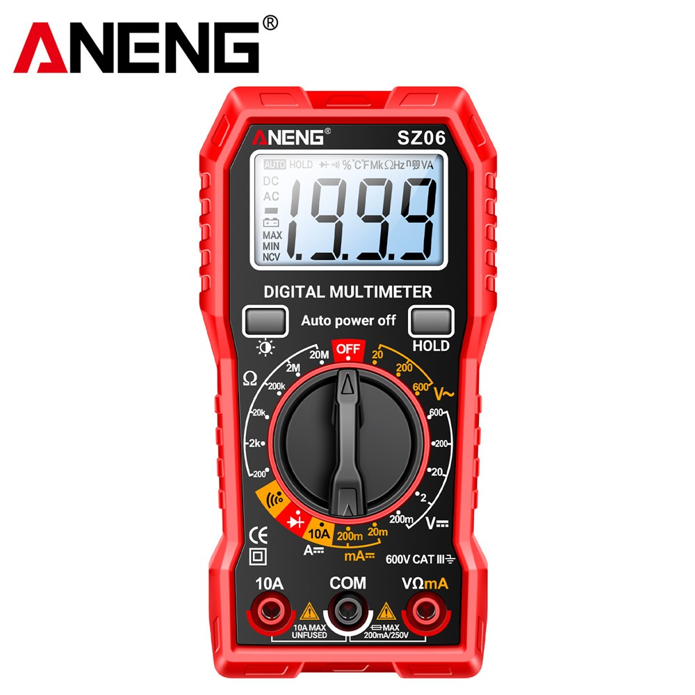 Digital Multimeter Voltmeter Ohmmeter Ammeter Multi Tester Meter with Backlight