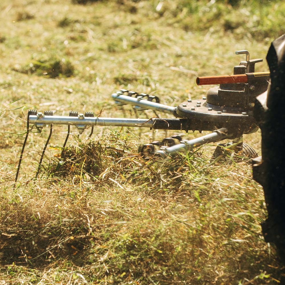 Titan Attachments 3 Point 8 FT Rotary Rake, Cat 1 Compatible Hay Rake