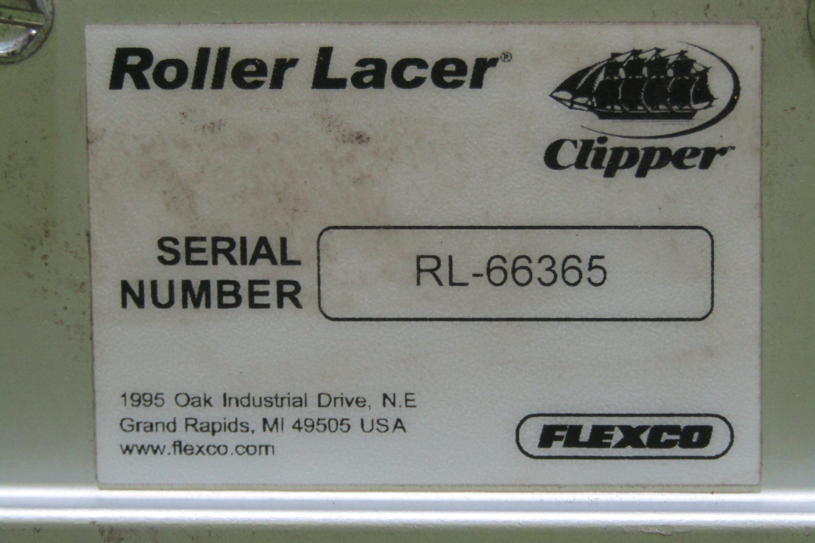 😏 FLEXCO CLIPPER 42″ MANUAL ROLLER BELT LACER RL-66365