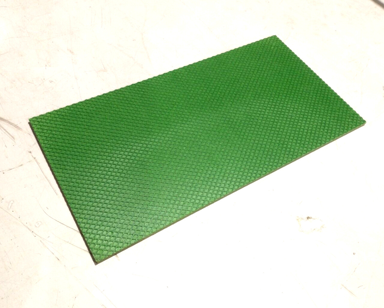 Heavy Duty Industrial Green Textured Rubber Mat 39.5″ x 20″ x 5/8″ Thick