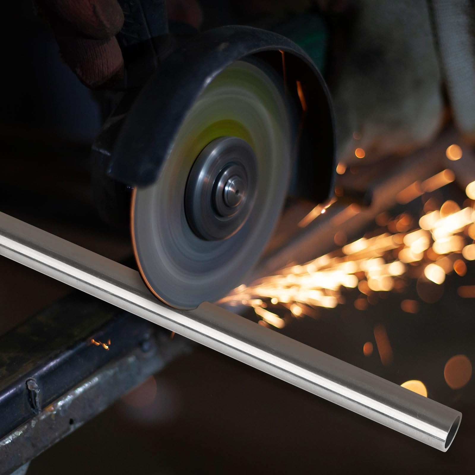 1/2 Inch (12.7mm) OD Round Metal Pipe, 304 Stainless Steel 1/2″ OD, Silver