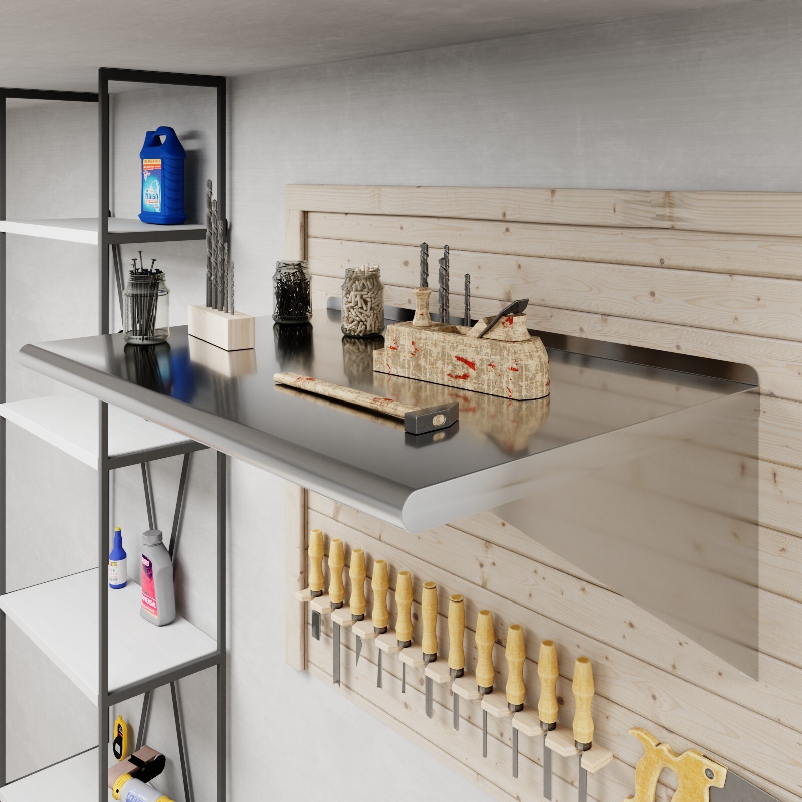 24 in. x 48 in. Stainless Steel Wall Shelf