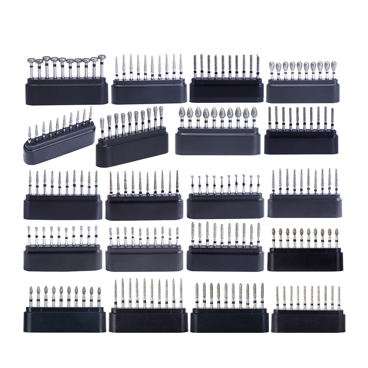 50Types Dental Surgical FG Diamond Burs Kit Fit High Speed Handpiece AZDENT