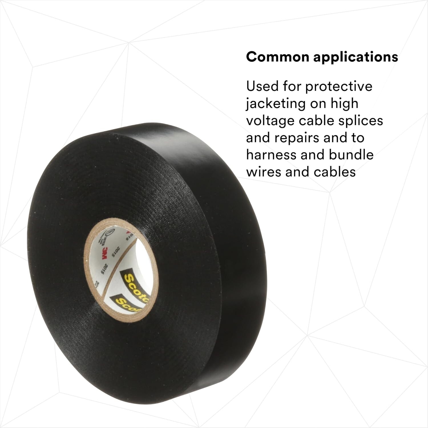 3M Scotch Vinyl Electrical Tape Super 88, 3/4 in x 44 ft, Black, 1 roll, Premium
