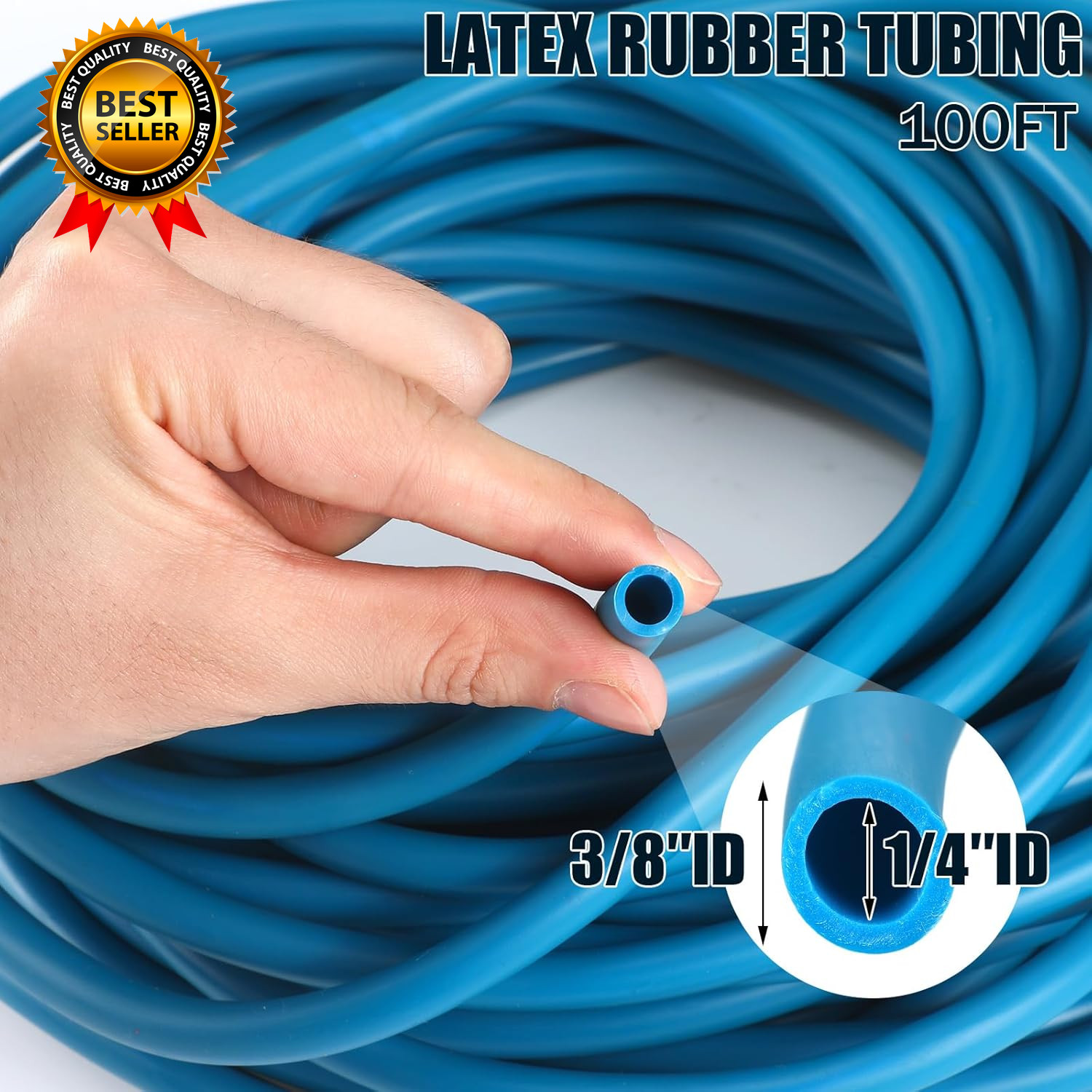 100 Ft Latex Rubber Tubing 3/8 Inch Od 1/4 Inch ID Surgical Slingshot Bands