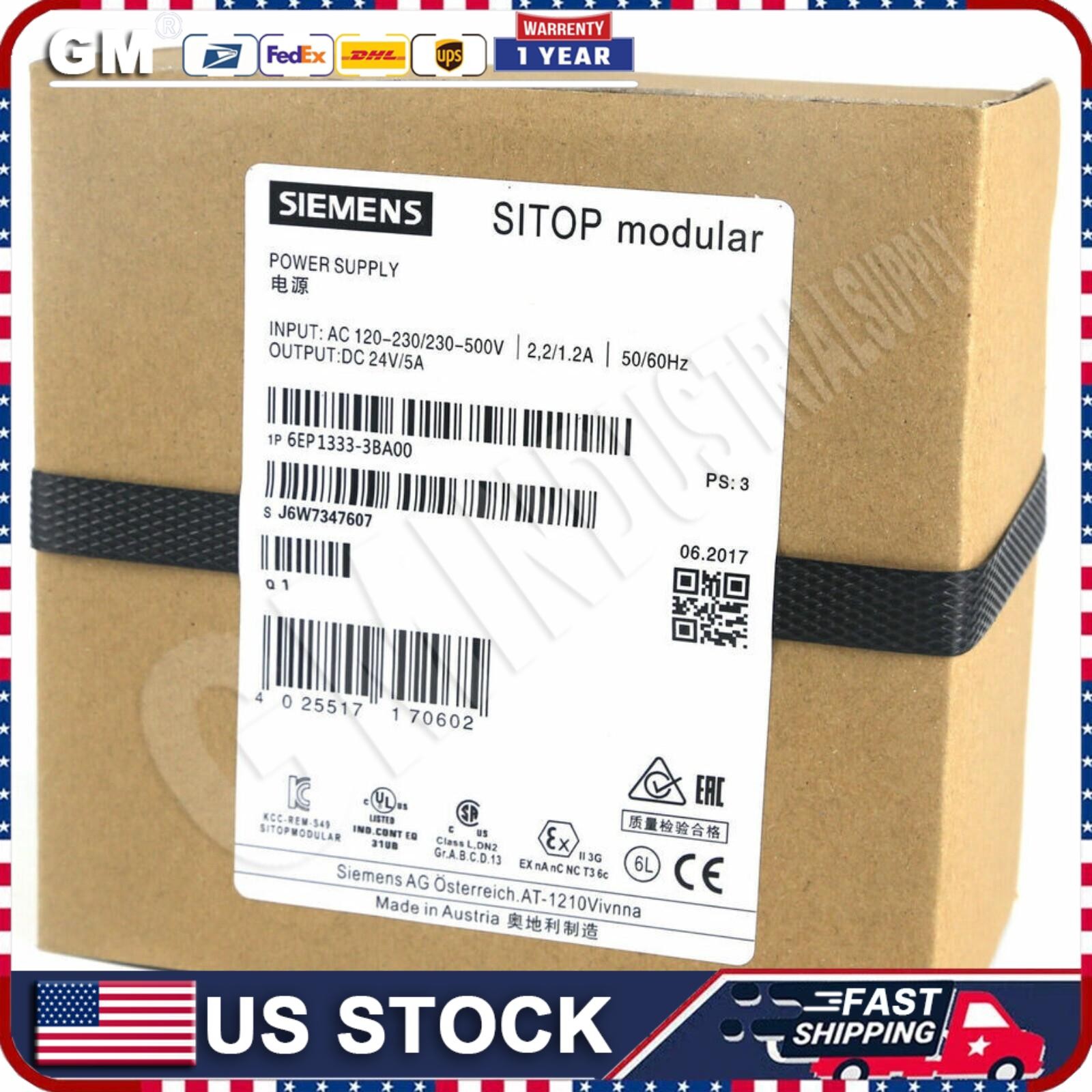 6EP1333-3BA00 1PCS NEW SIEMENS POWER SUPPLY 6EP1333-3BA00