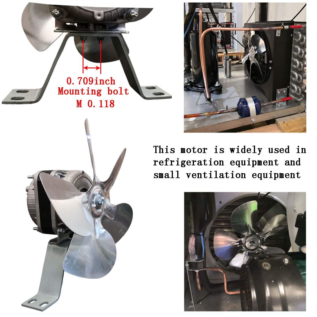 YZF18-25 AC Fan Motor 120V 60Hz 18W for Ventilation & Refrigeration