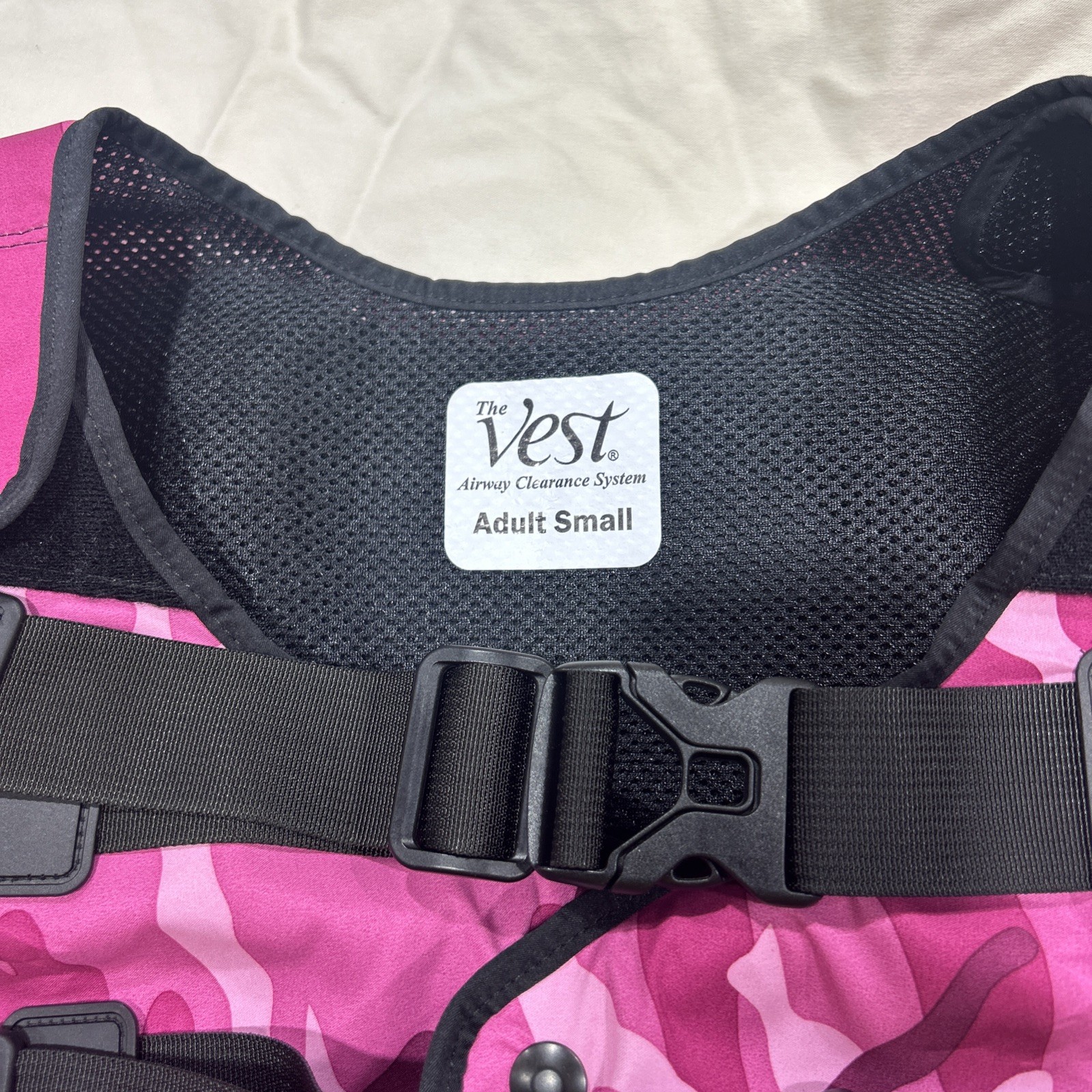 Hill-Rom The Vest Airway Clearance System Adult Large- Pink Camo (Vest Only) VGC