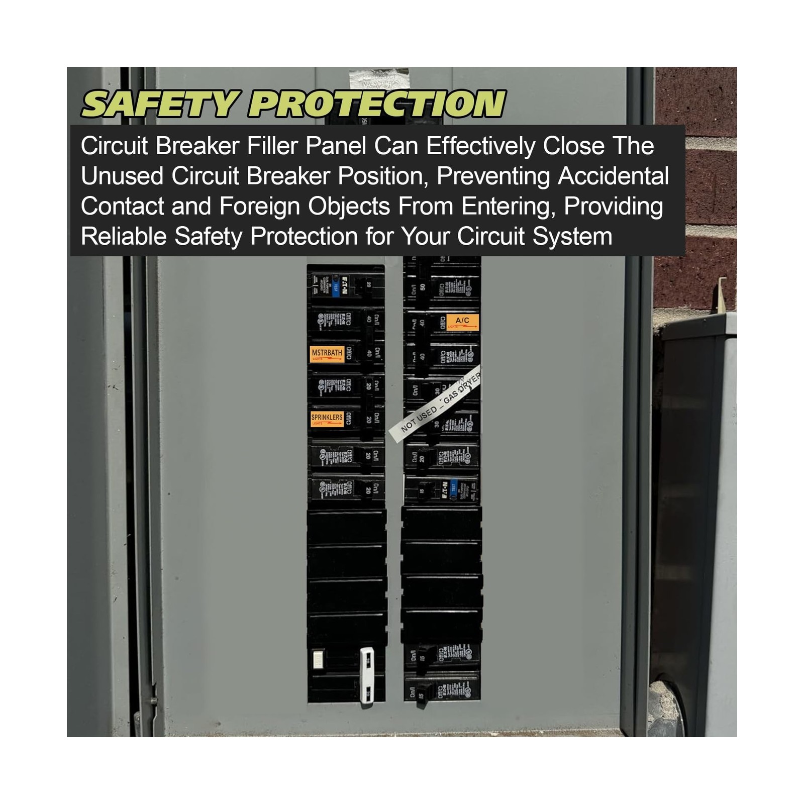 EAORBD Breaker Filler Plate for Eaton Circuit Breaker Panel Cov… USA FAST SHIP