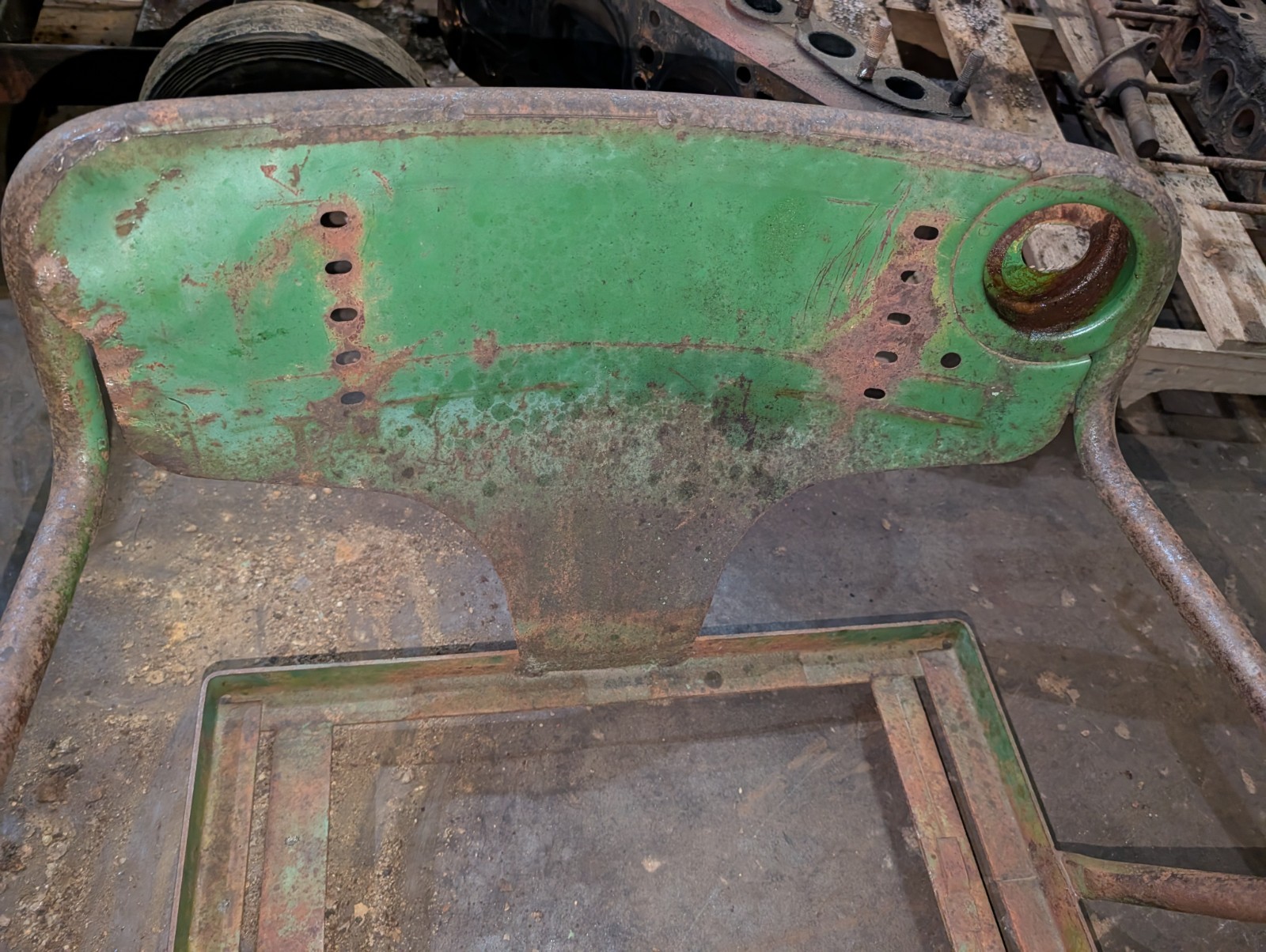 John Deere 50 Seat Frame Assembly 60 70 Seat Backrest An Light Bracket