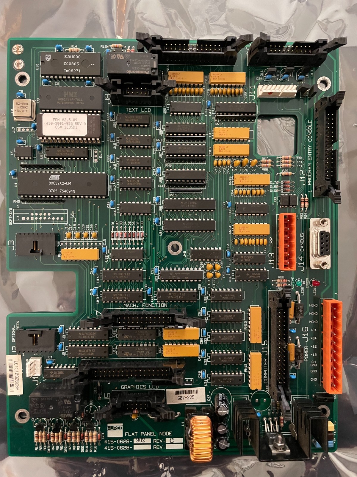 Hurco Part 4150628601T PCB ASS’Y, FLAT PANEL NODE 3, NONE CONFIGURED WINMAX
