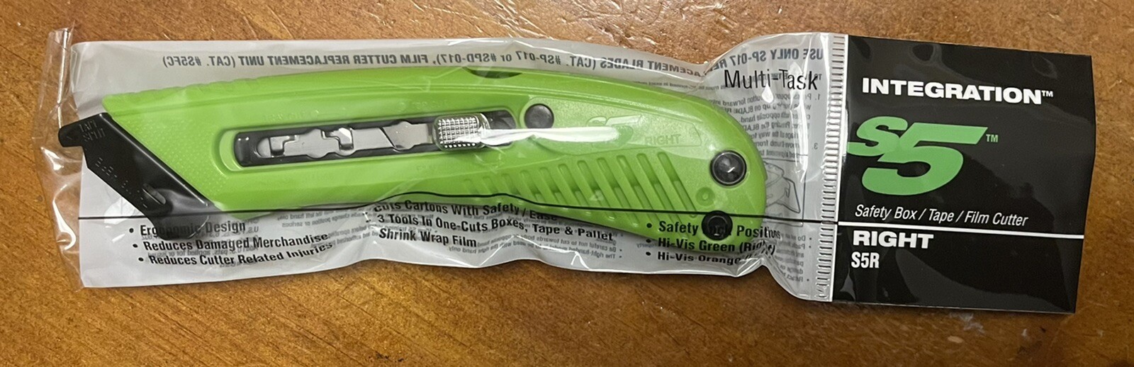 PACIFIC HANDY CUTTER PHC S5R Right Handed Safety Box Tape Film Cutter Utility