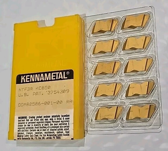KENNAMETAL NTF3R KC850 CARBIDE INSERTS 10 PCS