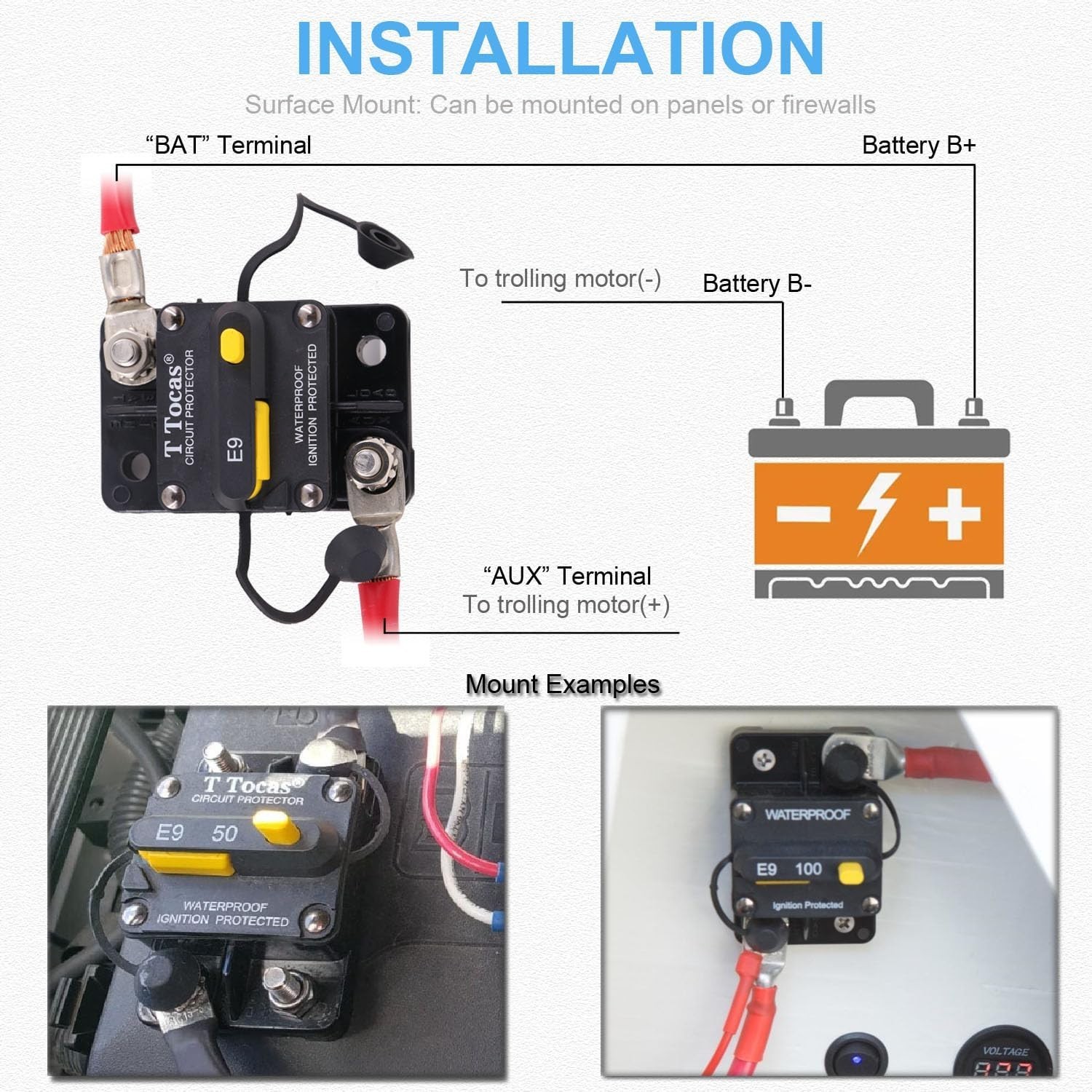 -Rated 30A Circuit Breaker – Compact and Waterproof for Automotive & Marine