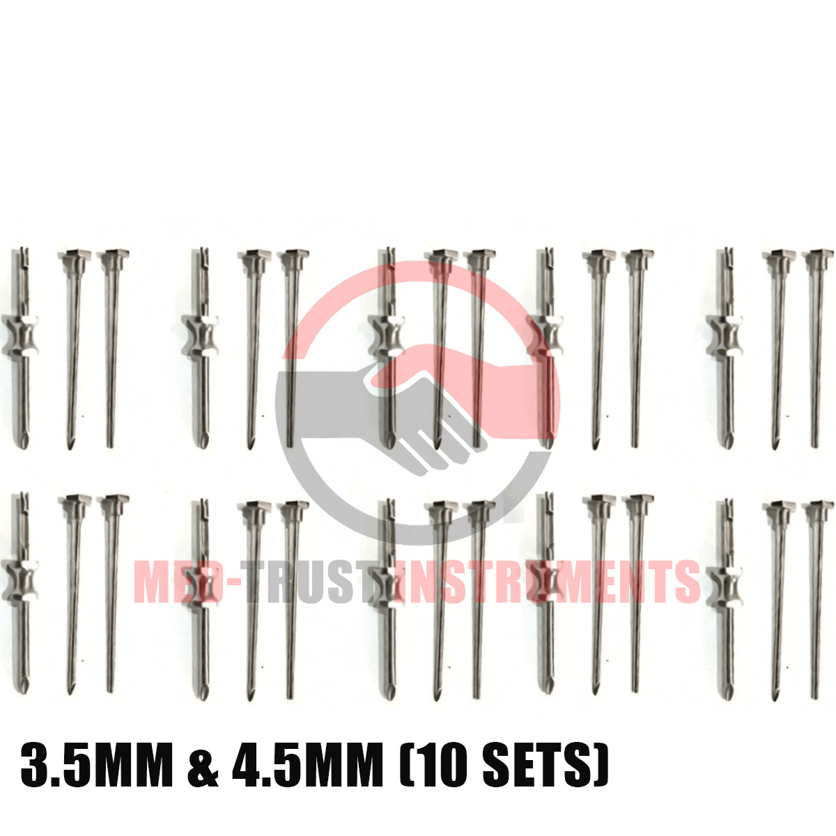 HRT Trocar 3.5mm & 4.5mm Hormone Replacement Pellet Insertion Trocars 10 Sets