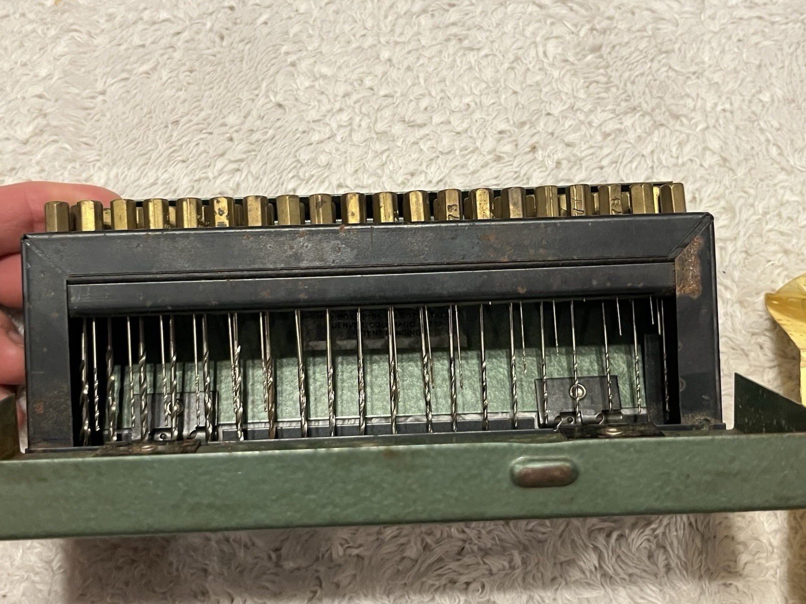 Vintage Quality Manufacturing Gauging Drill Kit #40-80 Gas Orifice Original Case