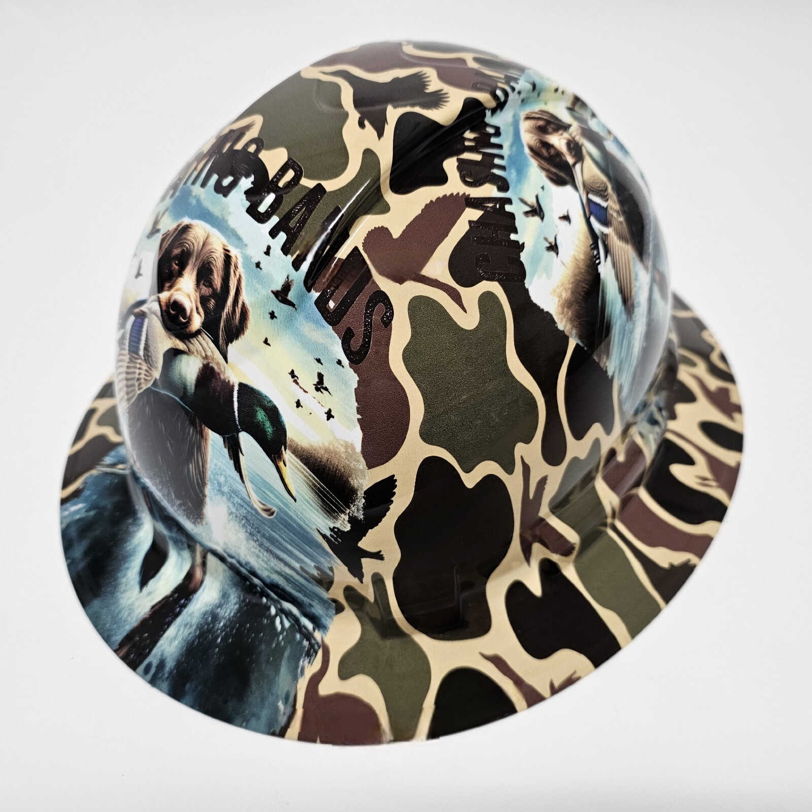 full brim hard hat custom hydro dipped IN DRAKE DUCK HUNTER CHASING BANDS NEW