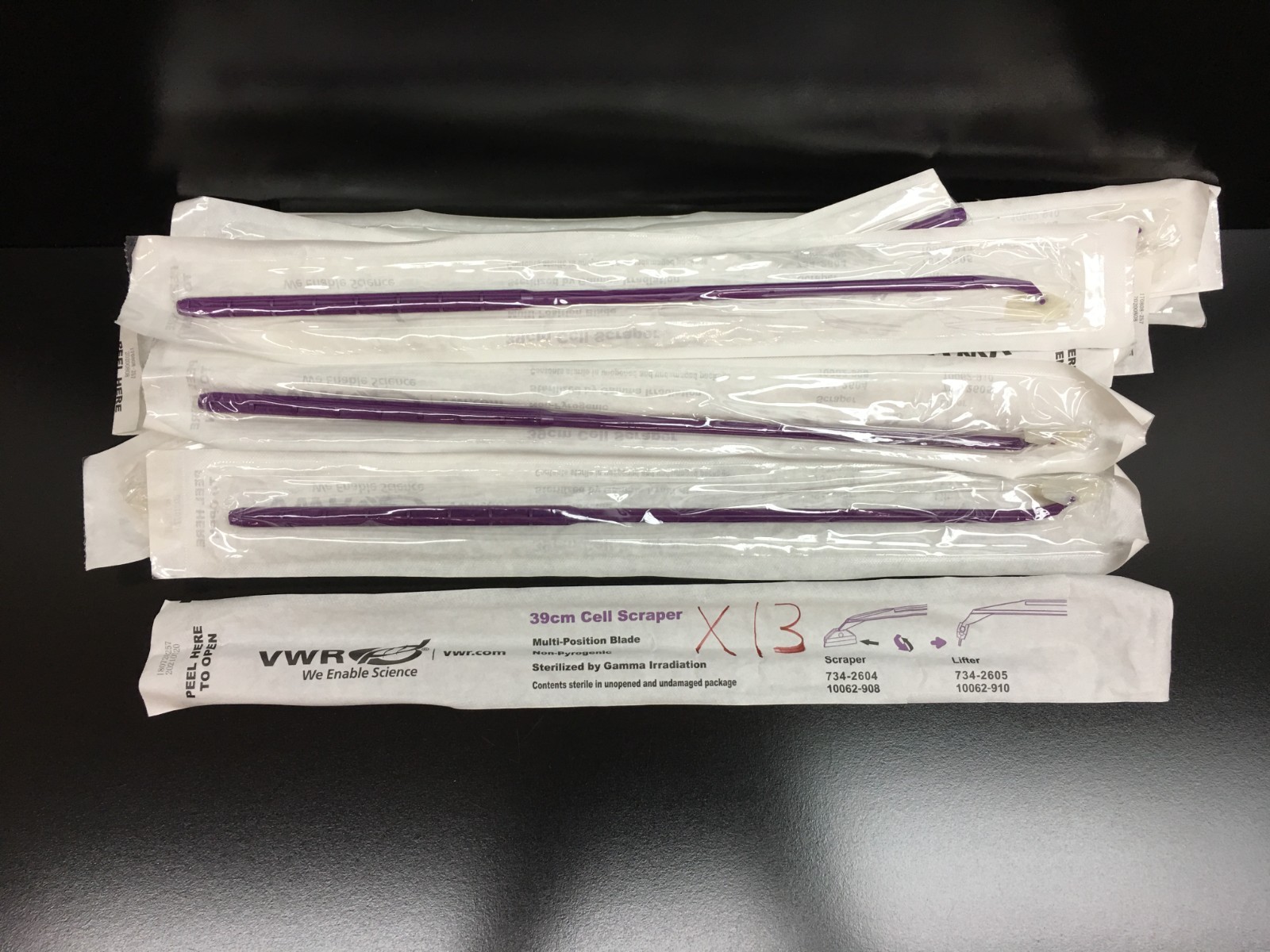 VWR Cat No 734-2604 Cell Scraper 39cm Blade Width 30mm Lot 13 PCS