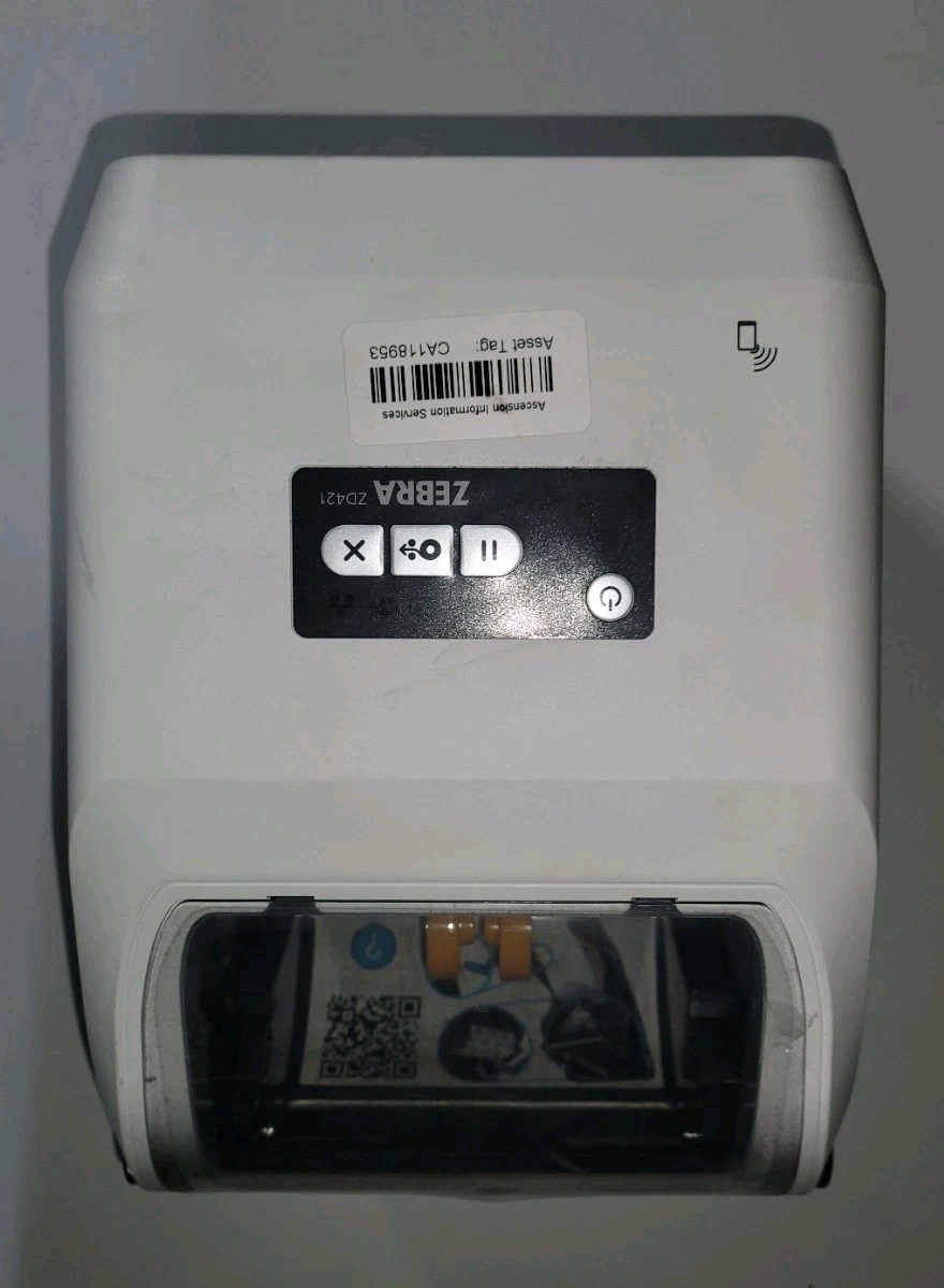 Zebra ZD421 Desktop Barcode Label Printer USB and Ethernet Connectivity