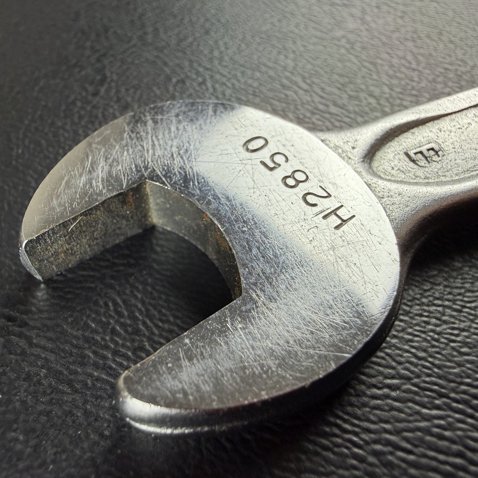 Wizard H2850 12mm x 13mm Open End Wrench Forged USA Vintage Mechanic Tool