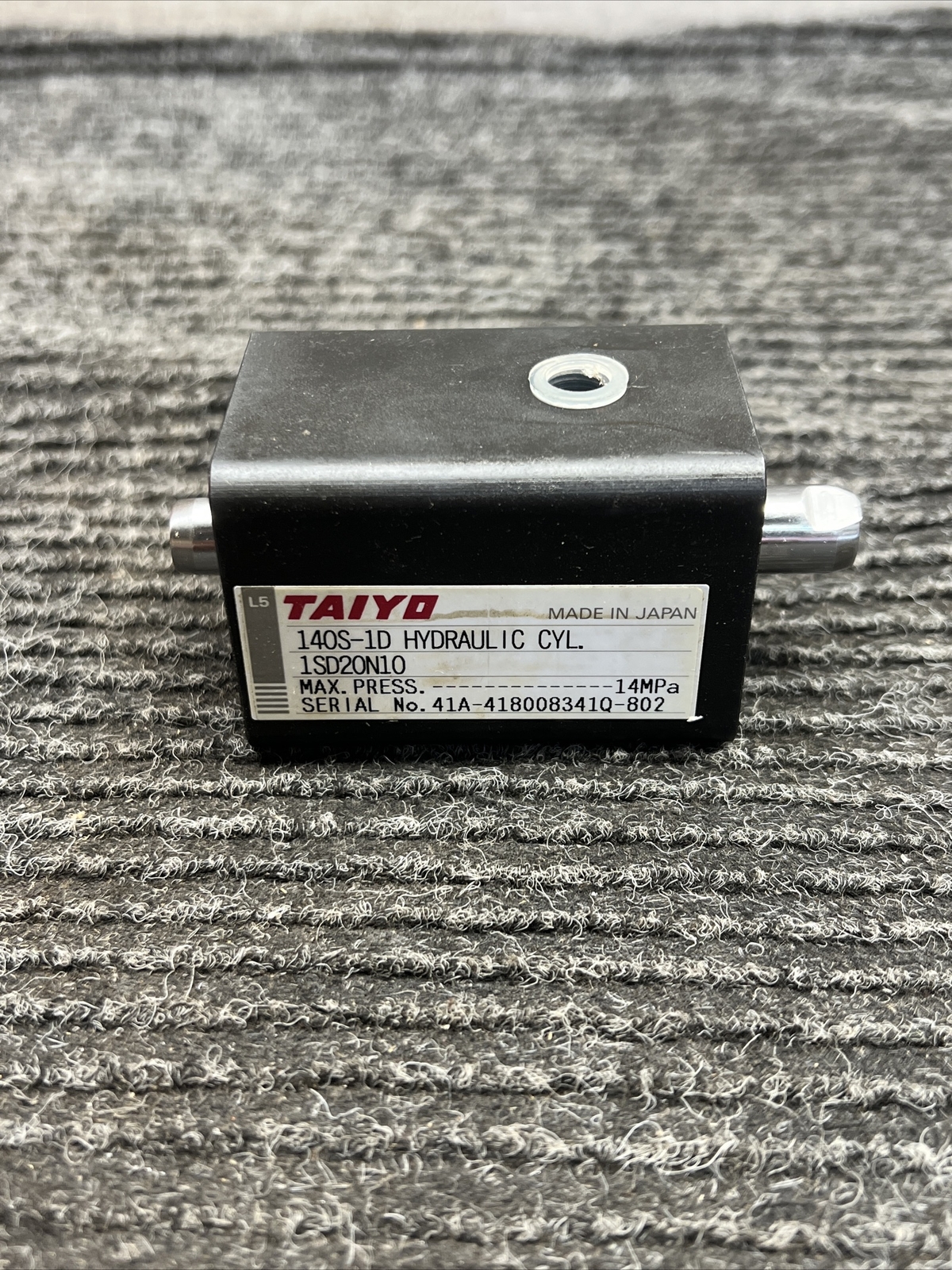 NOS Taiyo 140S-1D Hydraulic Cylinder 14mpa