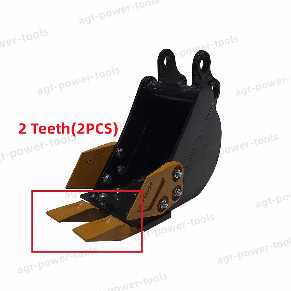 Backhoe Bucket Teeth w/2 Pins For Agrotk Mini Excavator Digger Bucket Accessorie