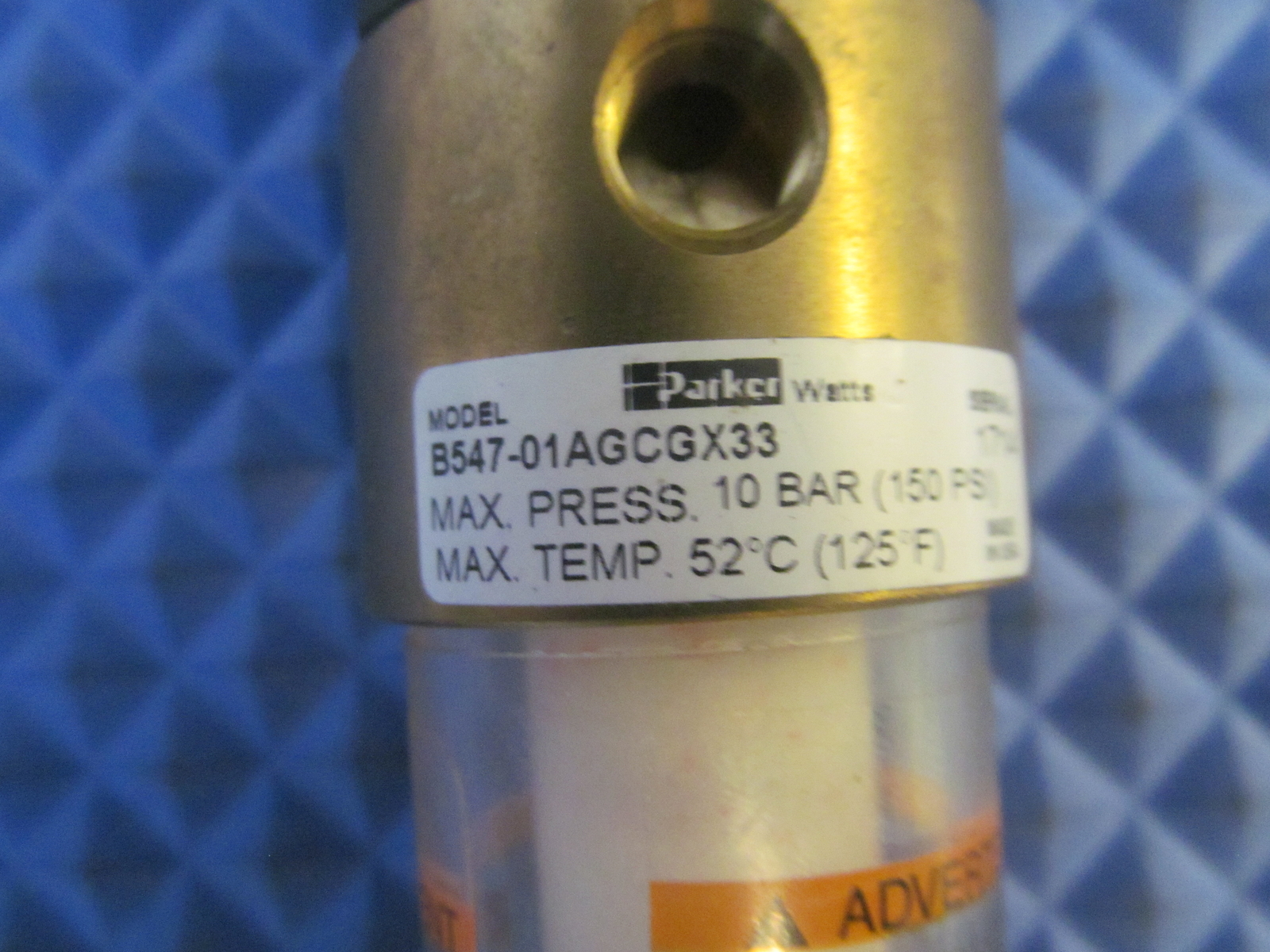 New Parker Filter Regulator B547-01AGCGX33 / B54701AGCGX33