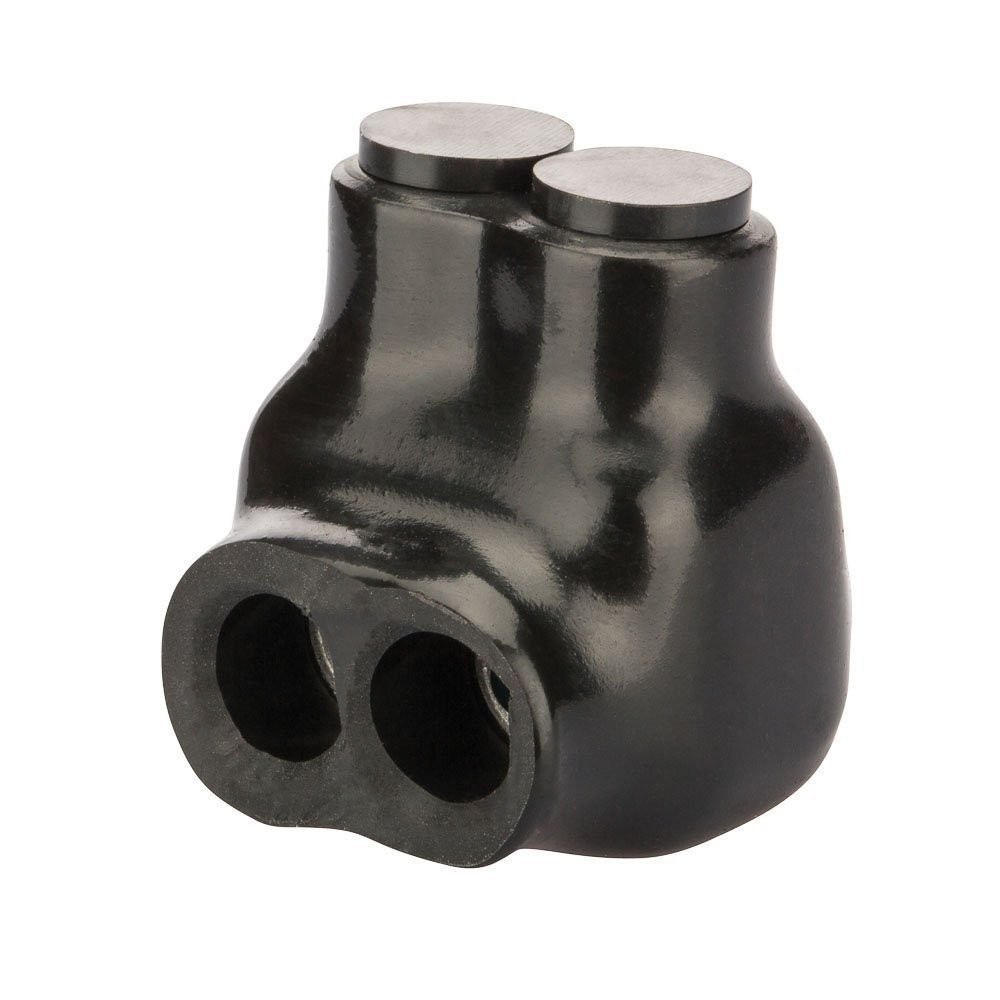 NSI Industries Polaris Black IT-4 Insulated Multi-Tap Connector- 2-Port,12pack