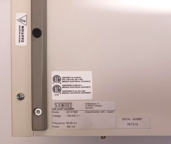 Karl Storz Endovision Xl 202800 20 Single Chip System With 20280130 Camer Head