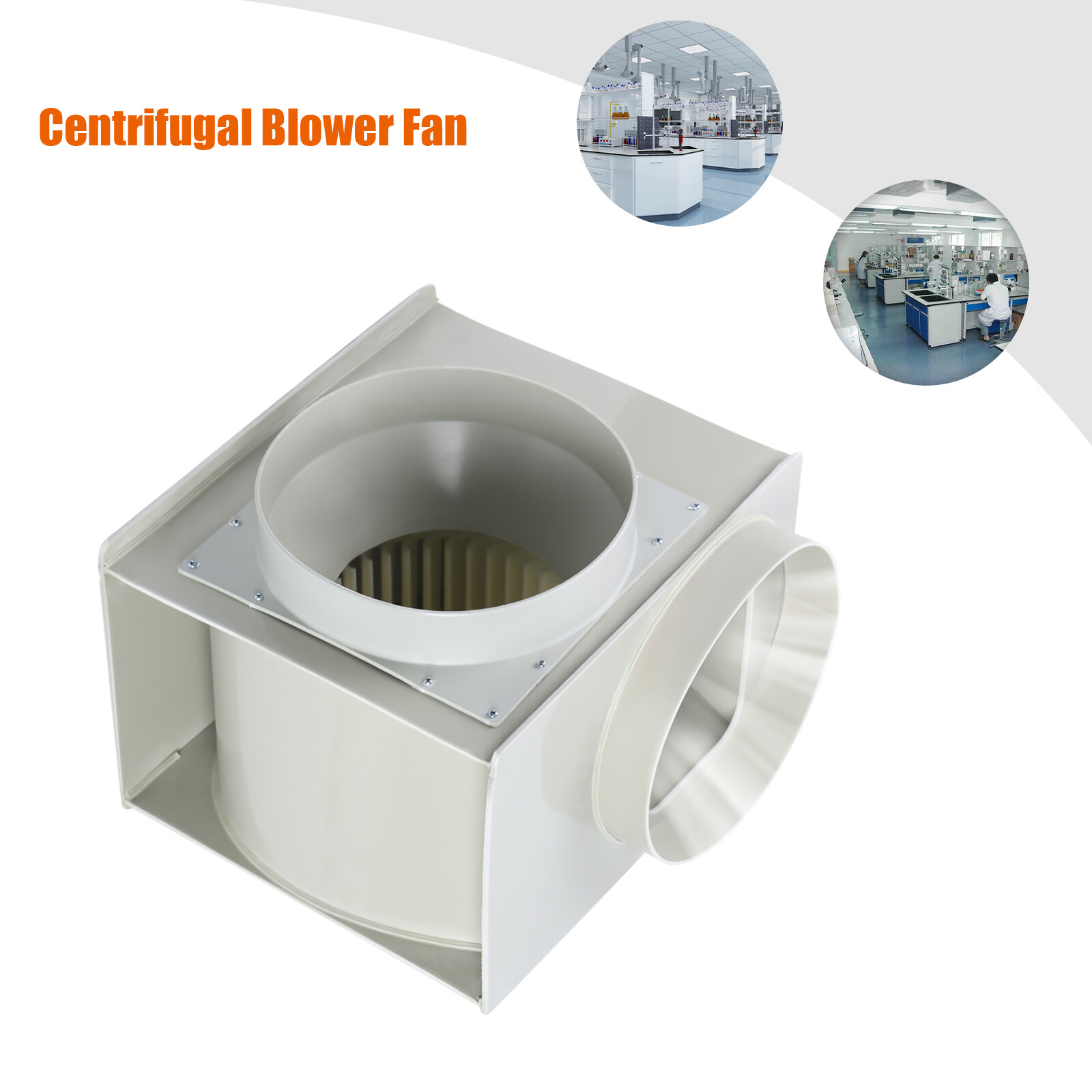 300W Lab Centrifugal Extractor Fan Blower Fume Hood Chemical Cabinet 1450r/min