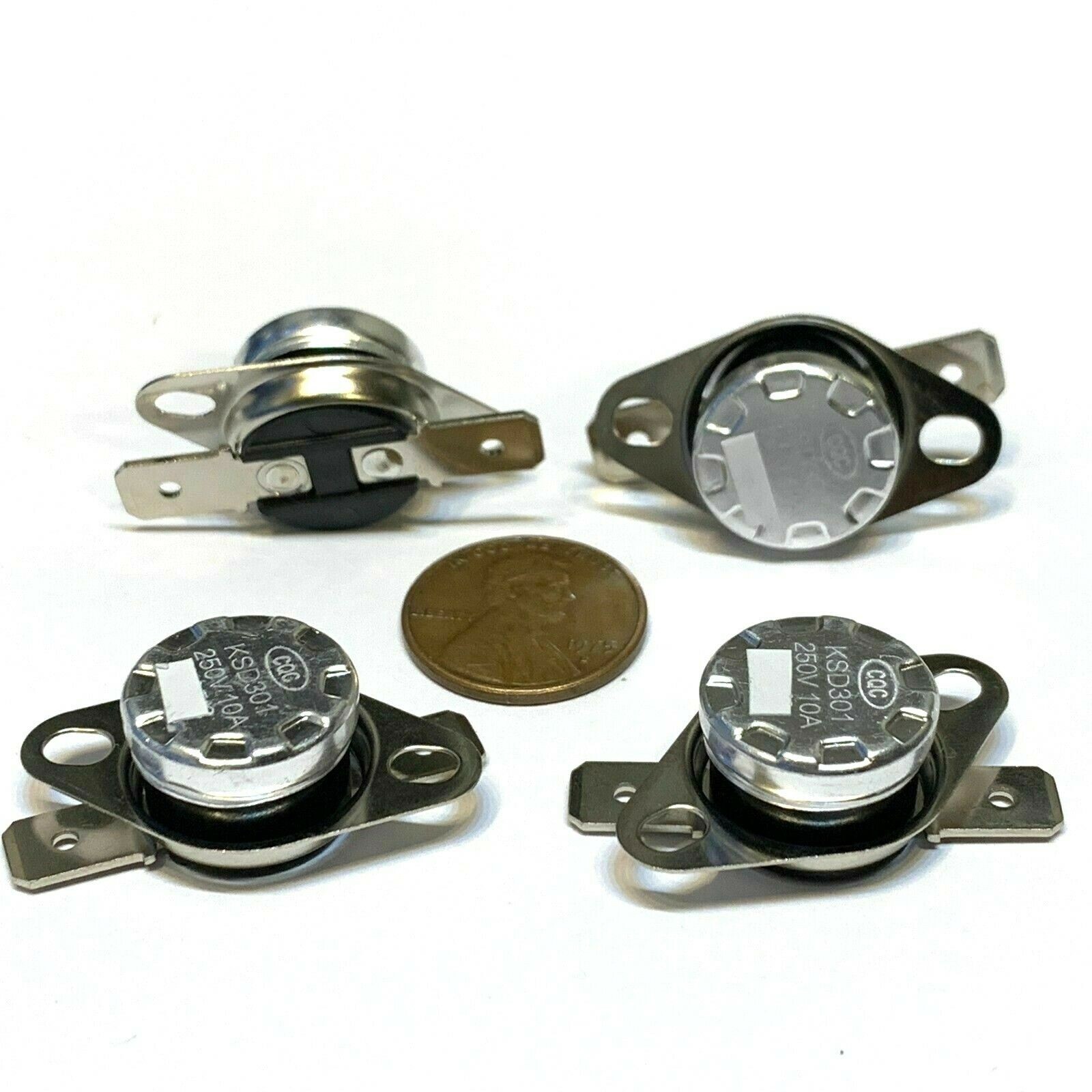 4 Piece NC 80C 176F KSD301 normally Closed Thermal 10a Thermostat switch G563