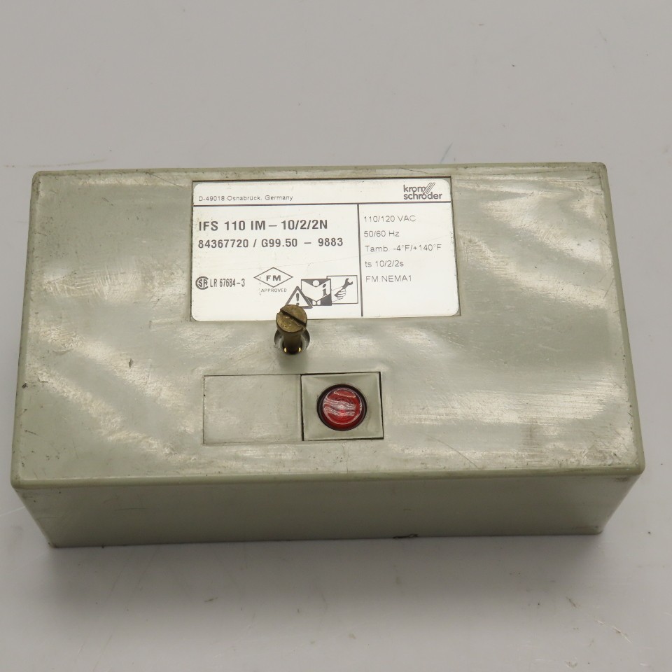 Krom Schroder 84367720 IFS 110 IM-10/2/2N Flame Control Unit 110/120VAC 50/60Hz
