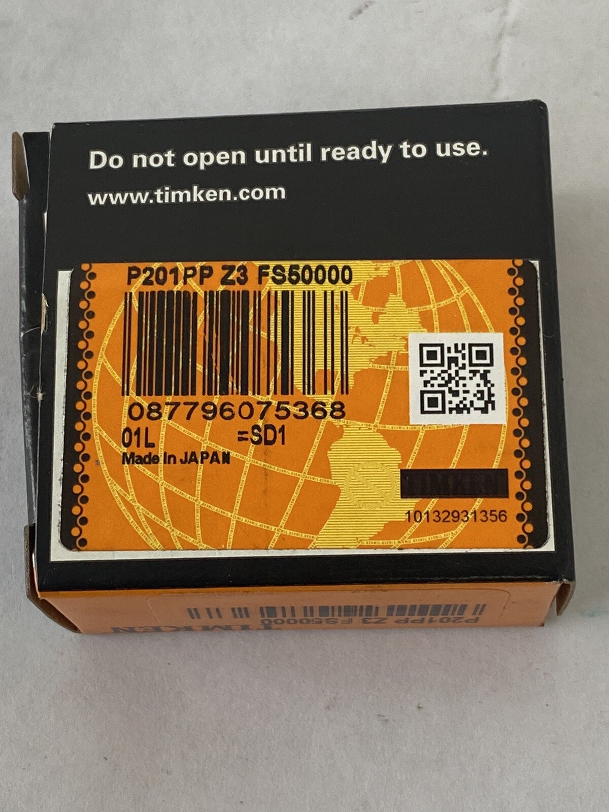 Lot Of 2 NEW SEALED TIMKEN P201PP Z3 FS50000-DEEP GROOVE BALL BEARING, 15mm BORE