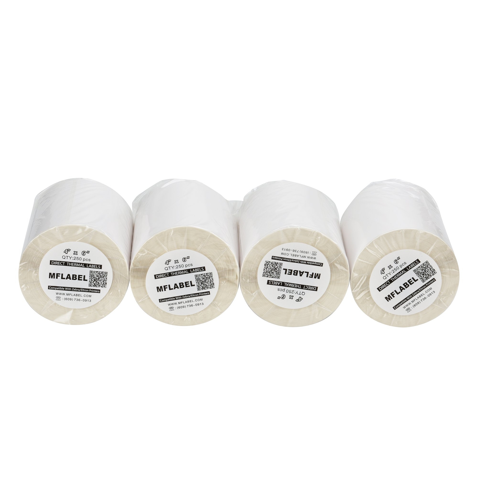 20 Rolls Direct Thermal Shipping Labels 250/Roll 4×6 For Zebra 2844 ZP450 Eltron