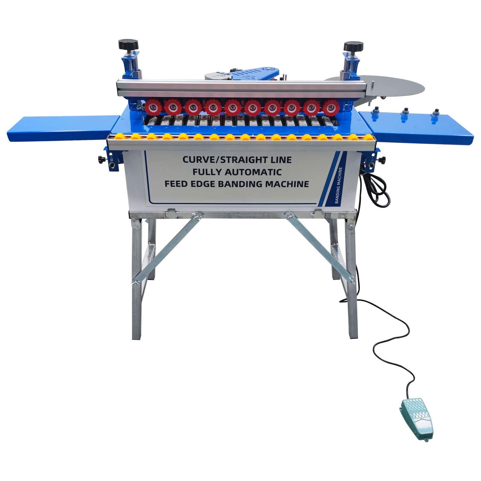 110V Automatic Woodworking Curved and Straight Edge Banding Machine 1200W/1.6HP