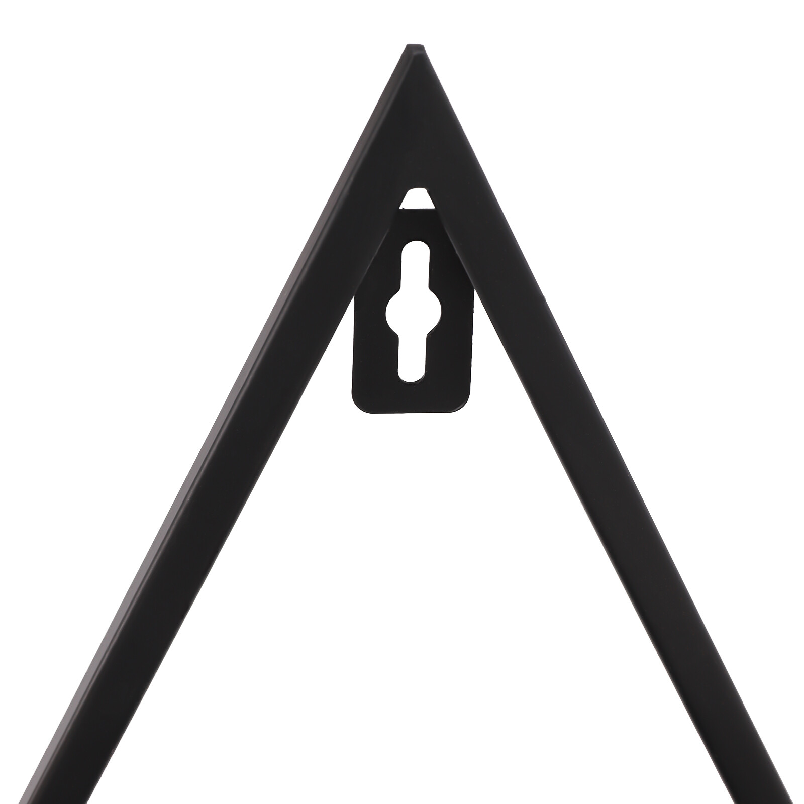 5 Tiers Metal Triangle Nail Polish Display Racks Black Wall-Mounting Shelf Kit