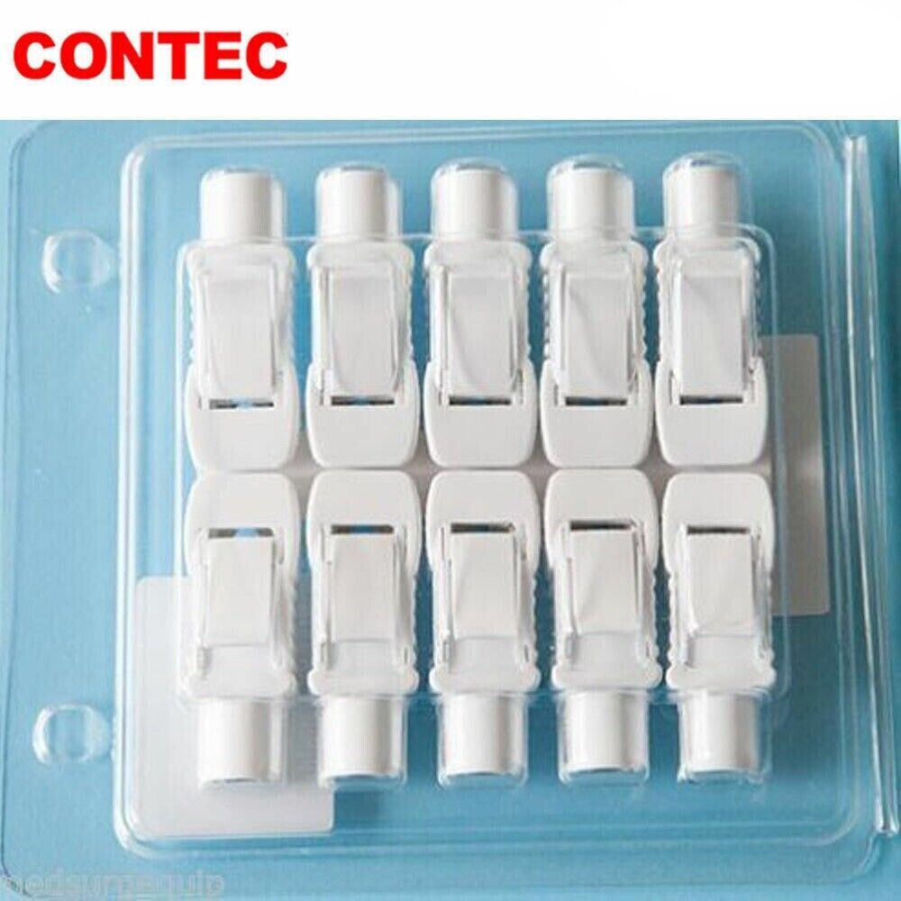 EKG  ECG Alligator Clips – 4mm Banana Connector -Tab/Snap Skintact Pack of 10