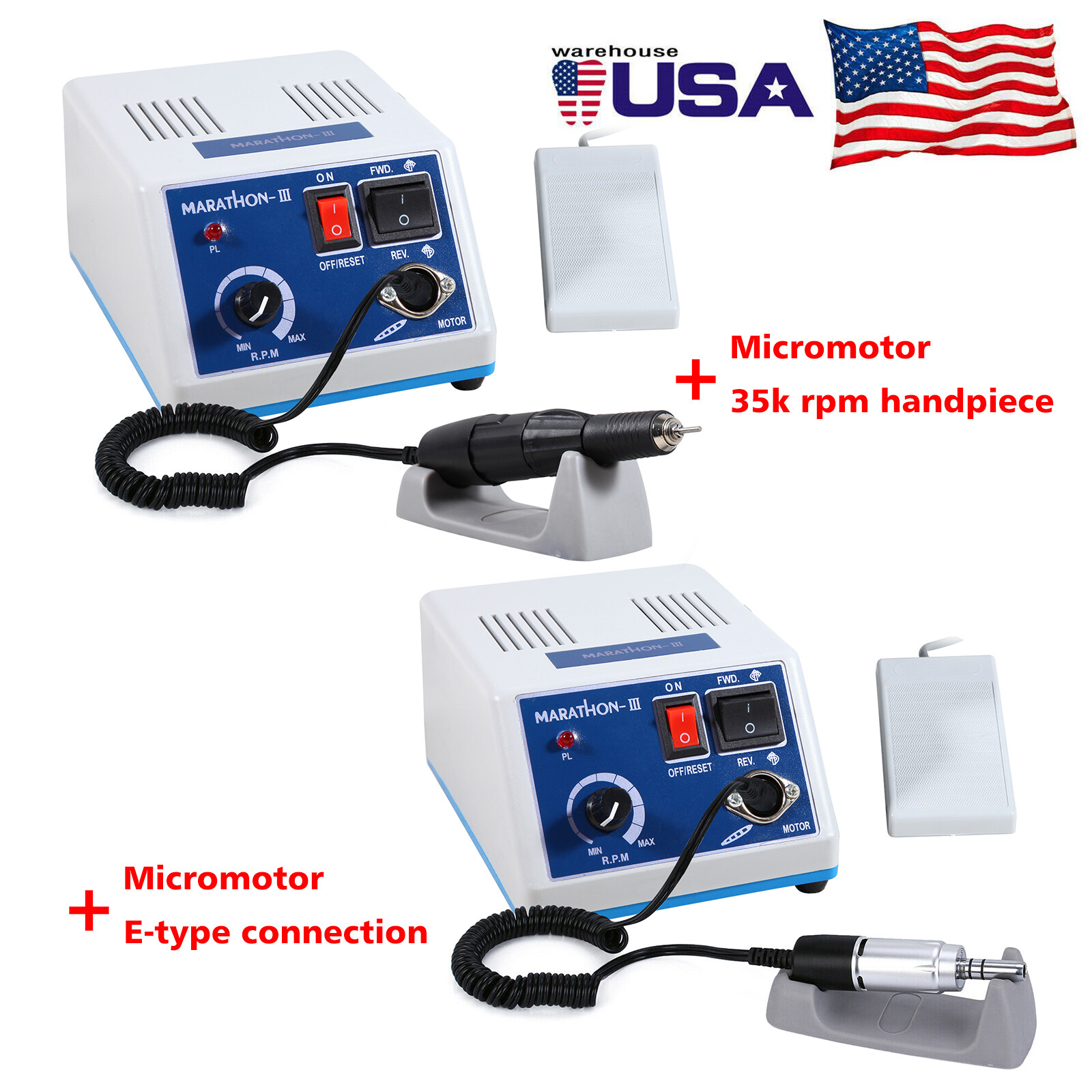 Dental Marathon Electric Micromotor Polisher/35K rpm Motor Handpiece