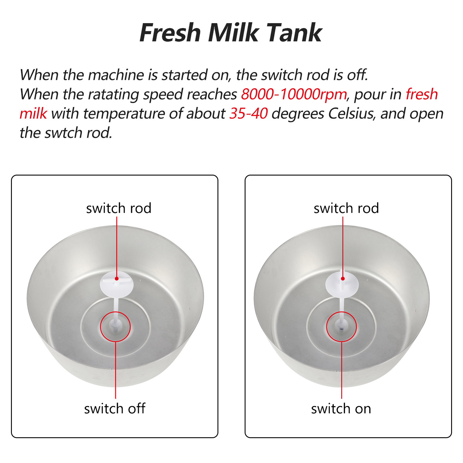 Electric Fresh Milk Cream Centrifugal Separator Anti-rust 100L/H Speed Adjustabl