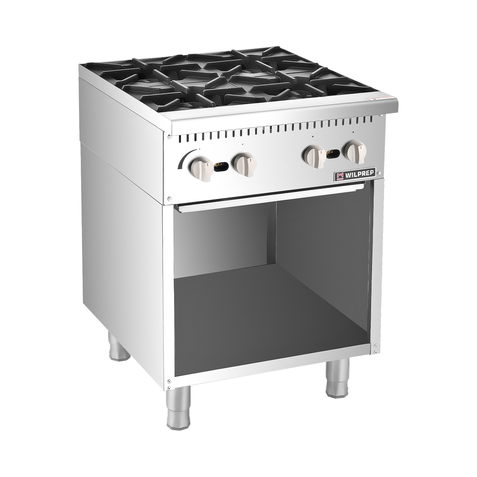 24″ Commercial Natural Gas Range 4 Burners Gas Stove Stainless Steel100000BTU