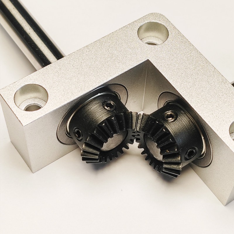 8/10mm Shaft Right Angle Gearbox, 90° 1:1 Bevel Gear Transmission for Models