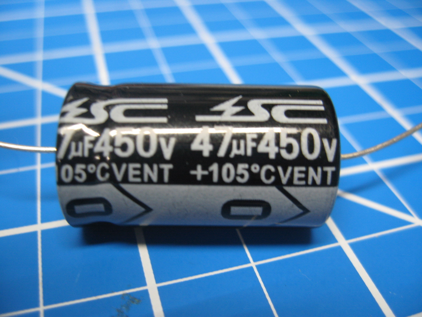 SC – GHA Series – Axial Electrolytic Capacitors – 450v 47uF – 2 Pieces