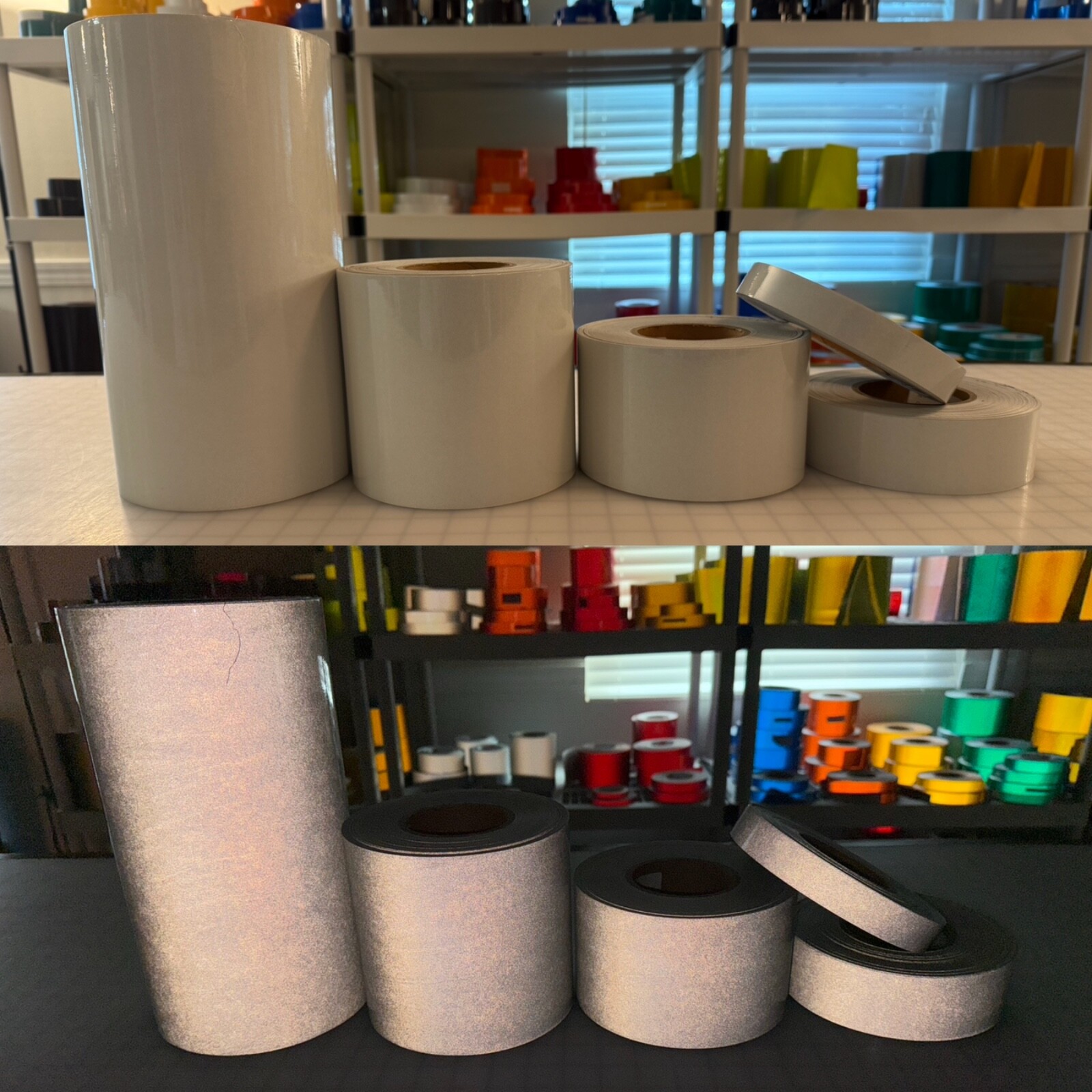 White Reflective Tape 3M 680 Type 1 Scotchlite ELG Reflect White 1″ 2″ 4″ 6″ 12″