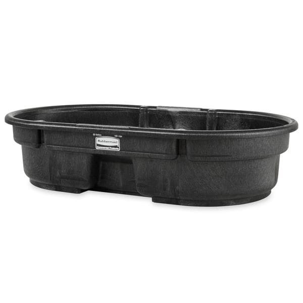 Rubbermaid Commercial Fg424300bla Stock Tank, L 52, W 31, 50 Gal., Black