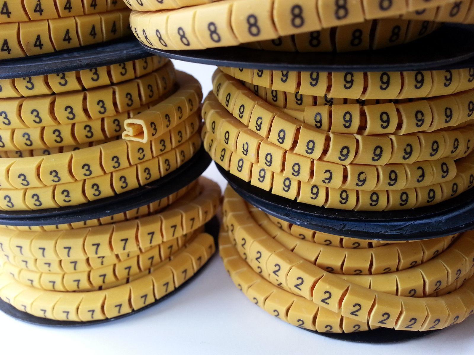 3500 pcs Soft PVC Power Wire Number Marker Set No. 0 ~ 9