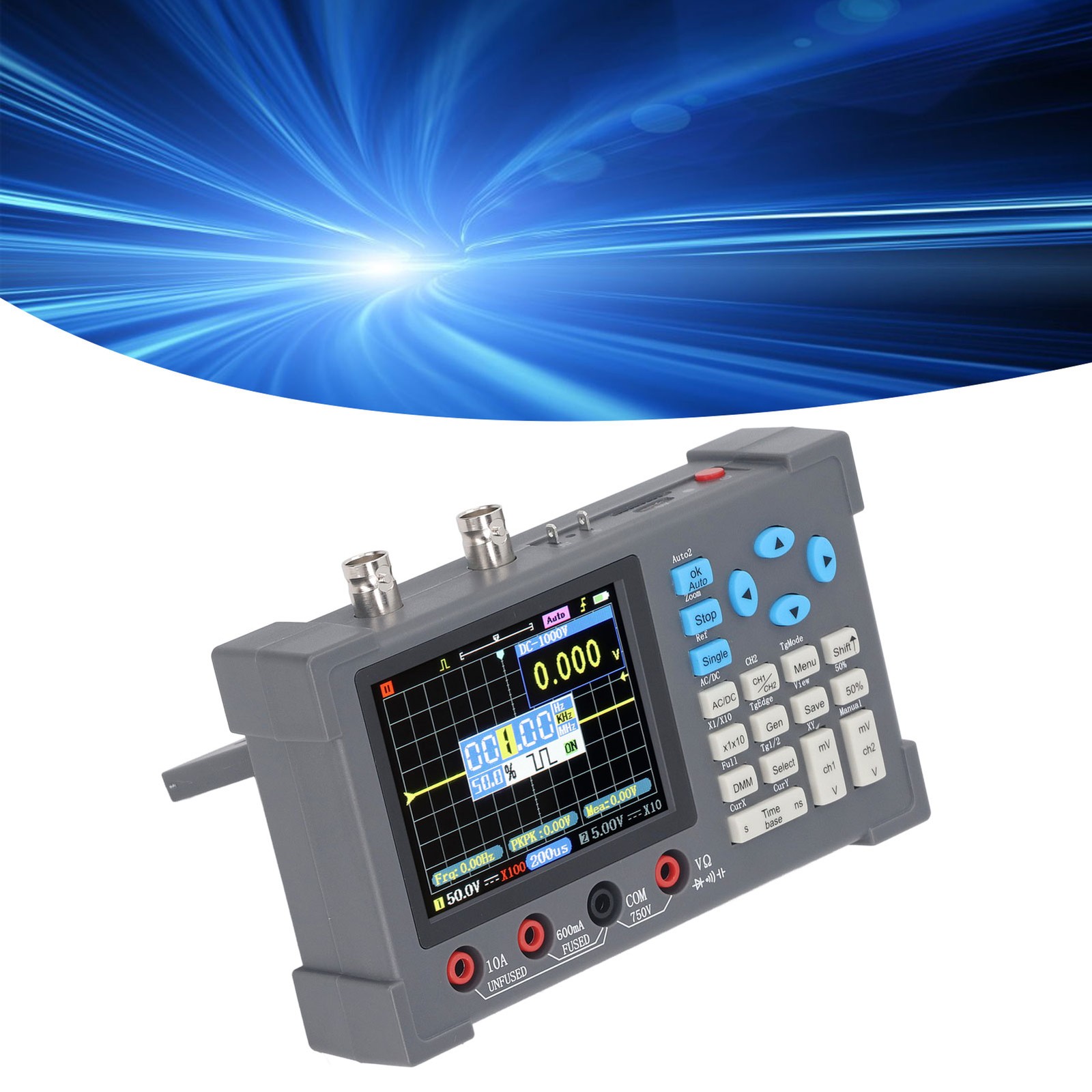 NEW Digital Oscilloscope 3 In 1 Multimeter Signal Generator 120M 250MSa/s 3.2in